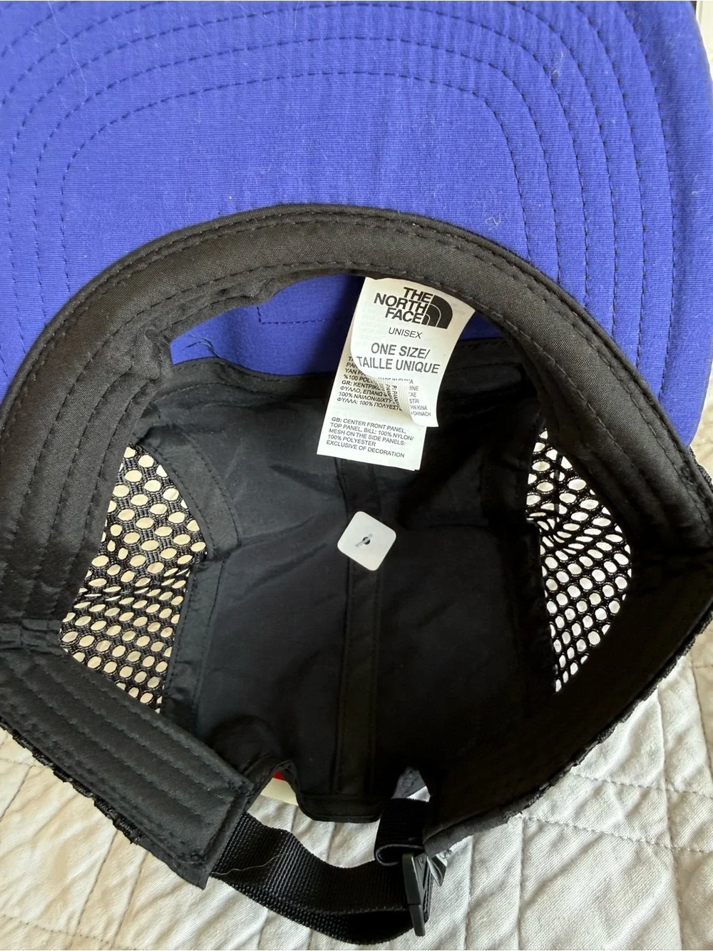 The North Face Black & Purple Mesh UPF and Quickdry Cap